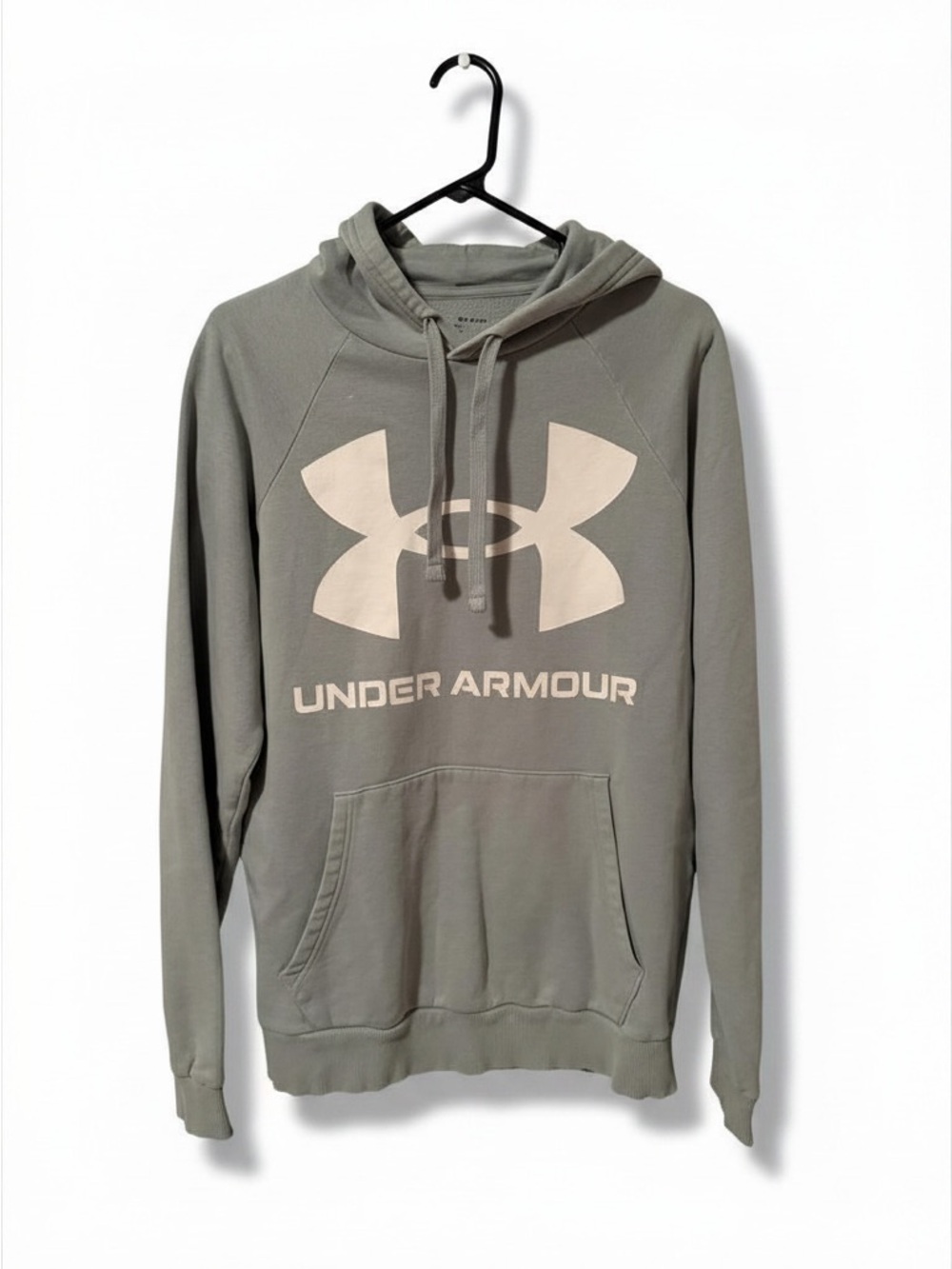 Under Armour Men’s Crewneck‎ Hoodie in Olive Green with Cream Logo